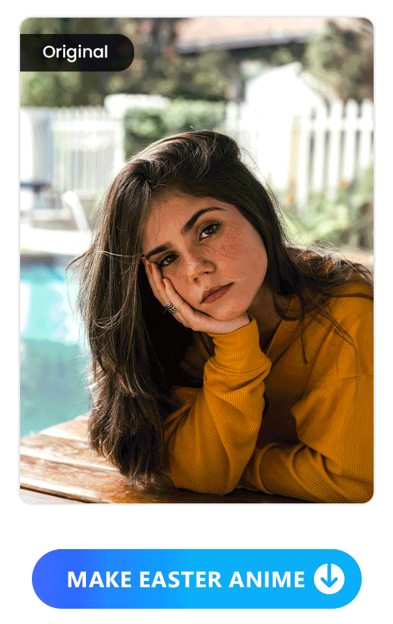 anime a photo with bunny-theme or custom styles with text prompt of PhotoDirector